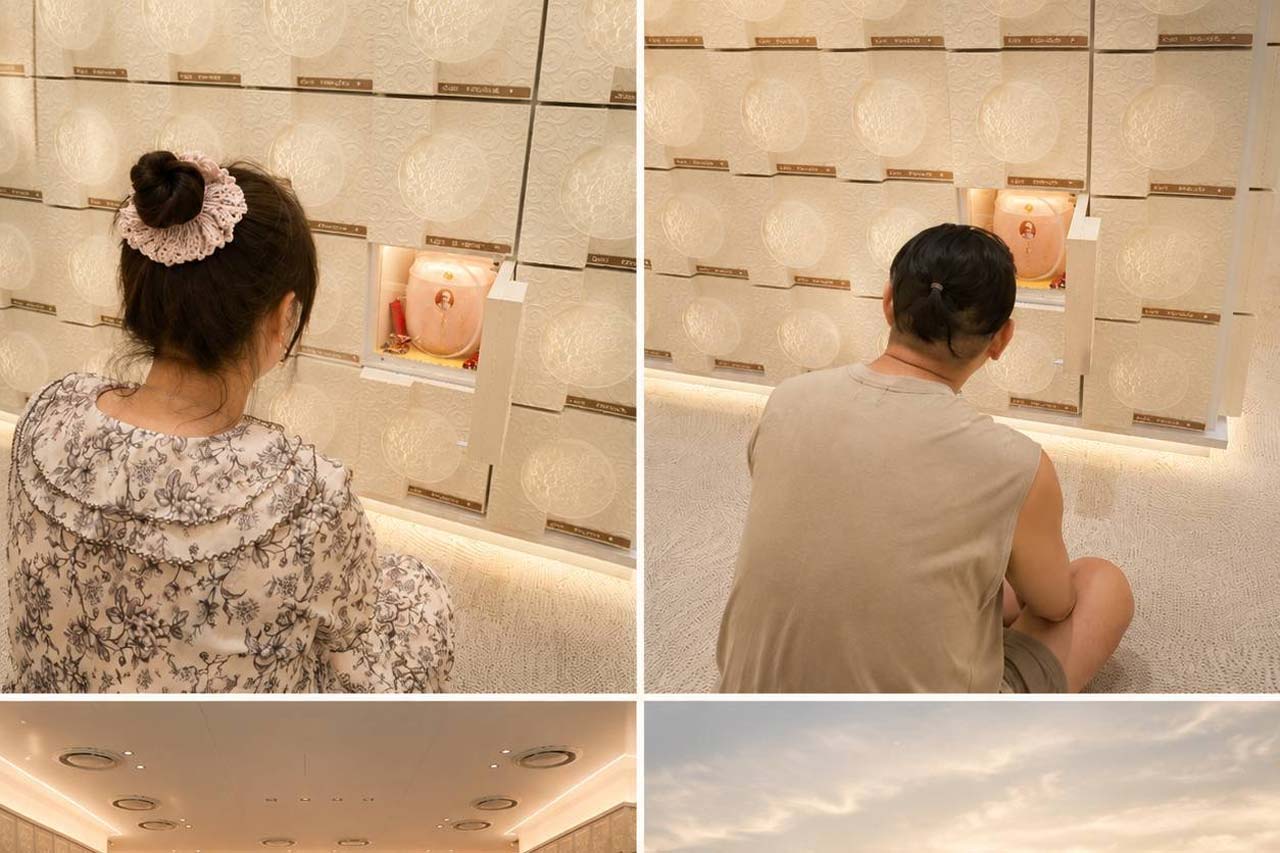 《媽媽，慢慢走》01今天，我和爸爸又來看你了